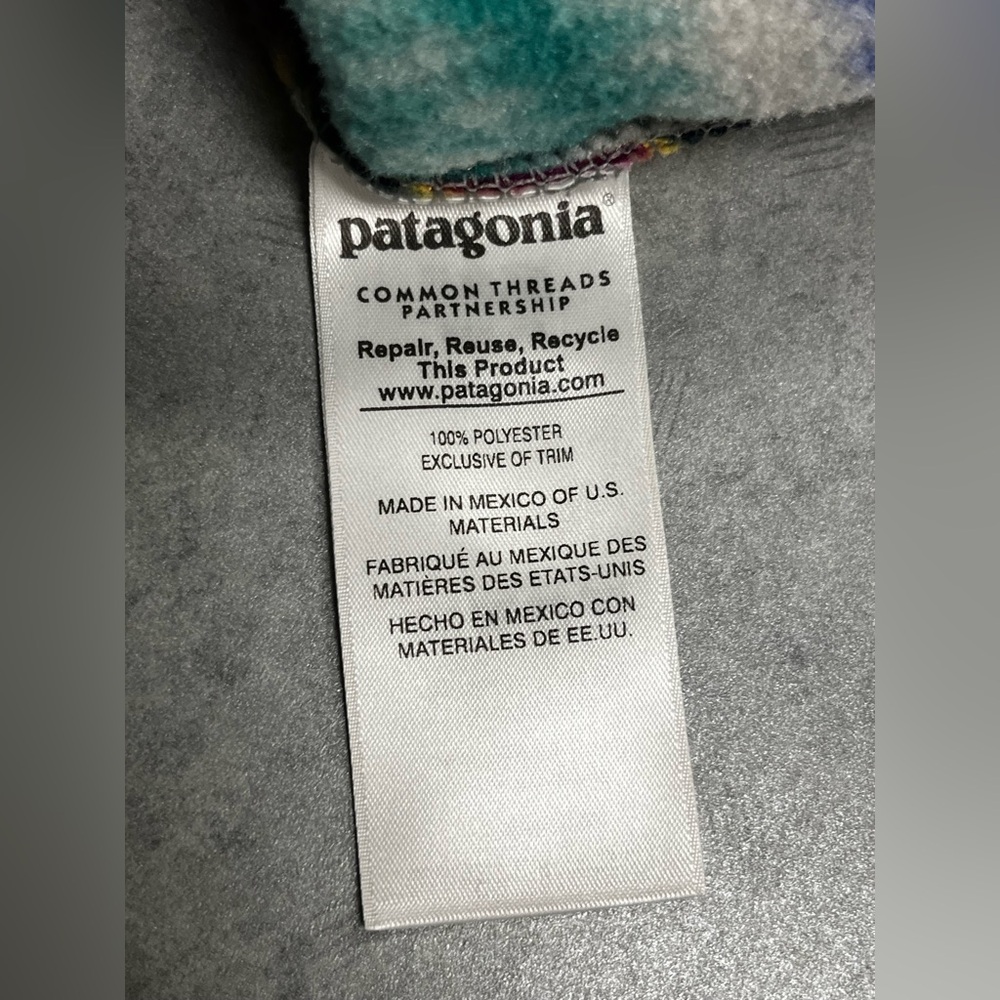 Patagonia Synchilla Snap-T Aztec Diamond “Timber Twist” Fleece—Small FA16 - Picture 6 of 7